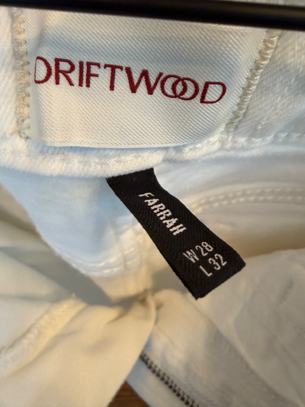 Free People x Driftwood Farrah Embroidered Flare Jeans White 28 - Picture 3 of 4